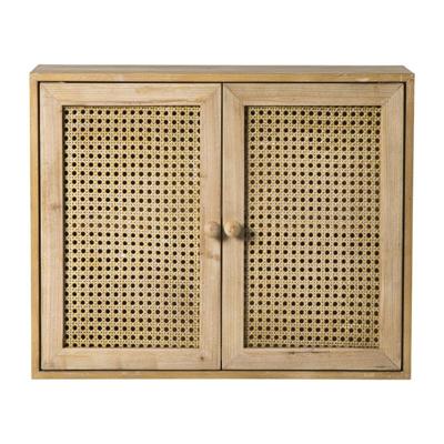 Webbing wandkast Bandung - naturel - 48.5x60x22 cm Webbing wandkast Bandung - naturel - 48.5x60x22 cm