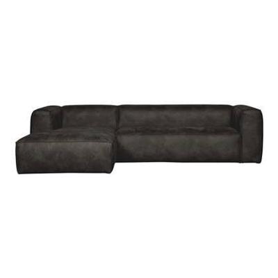 WOOOD Loungebank 'Bean' Links, kleur Zwart