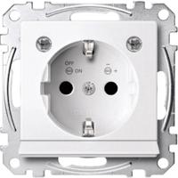 Merten MEG2304-0319 Wandcontactdoos met randaarde Inzetstuk System M, 1-M, M-Smart, M-Plan, M-Creativ Polar-wit (glanzend) 1 stuk(s) - thumbnail