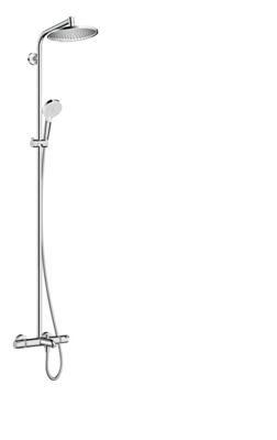 Hansgrohe Crometta s 240 1jet showerpipe met badthermostaat chroom 27320000
