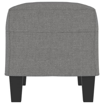 Bankje 70x35x41 cm stof donkergrijs