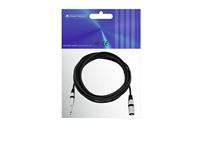 OMNITRONIC Adapter Cable XLR(M)/Jack mono 5m bk - thumbnail