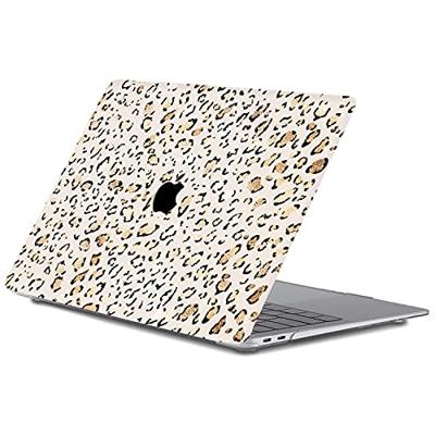 Lunso MacBook Pro 16 inch (2019) cover hoes - case - Leopard Rose Gold