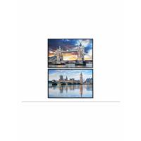 Canvas DKD Home Decor 90 x 2,5 x 60 cm 90 x 2.5 x 60 cm Londen Loft (2 Stuks) - thumbnail