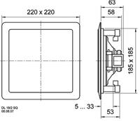 Visaton DL 18/2 SQ - 8 Ohm/100 V Plafondluidspreker 60 W 100 V Wit 1 stuk(s) - thumbnail