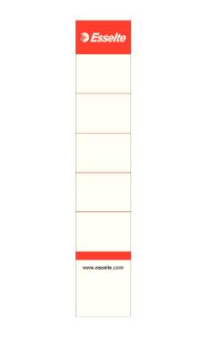 Esselte rugetiketten, niet-zelfklevend, ft 3 x 15,8 cm, pak van 100 stuks, wit