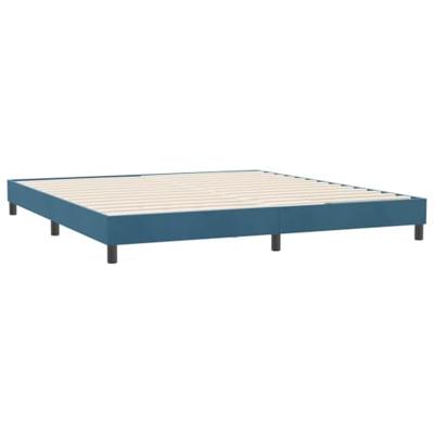 Boxspringbed zonder matras 180x220 cm fluweel donkerblauw