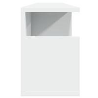 Wandkast 100x20x30 cm bewerkt hout wit - thumbnail