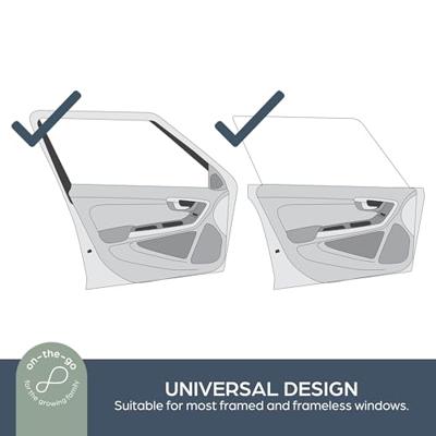 Babyzonnescherm - DREAMBABY - 2 stuks gaasvensterhoezen - Bescherming tegen zon en hitte