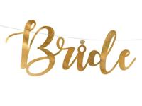 Banner Bride to be Goud - 80x19cm - thumbnail