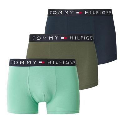 Tommy Hilfiger trunks 3-pack groen-blauw