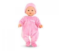 Corolle mon grand poupon - pyjama roze met muts, 36cm - thumbnail