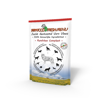 Farm Food Fresh Menu rundvlees natvoer hond (zakjes 300 g) 30 x 300 gr