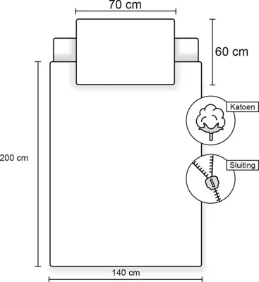 Sweet Home dekbedovertrek Teddybeer 100 x 140 cm - Katoen