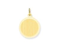 Glow 242.0032.16 Hanger Graveerplaatje Rond geelgoud 16 mm - thumbnail