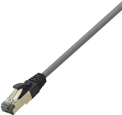 LogiLink CQ8052S RJ45 Netwerkkabel, patchkabel CAT 8.1 S/FTP 2.00 m Lichtgrijs Halogeenvrij 1 stuk(s)