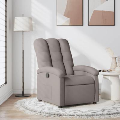 Fauteuil verstelbaar stof taupe Fauteuil verstelbaar stof taupe