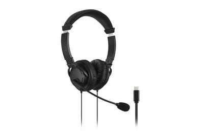 Hoofdtelefoon met microfoon Kensington Zwart