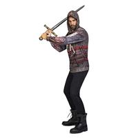 Kostuums voor Volwassenen Assassin's Creed Grijs Maat L - thumbnail