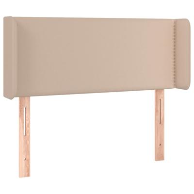 Hoofdbord met randen 83x16x78/88 cm kunstleer cappuccinokleur - thumbnail