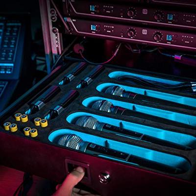 Adam Hall 87402 MI 19 inch schuim inlay voor microfoons & beltpacks