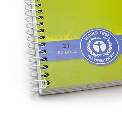 Ursus Classic 608570010 Collegeblok Groen DIN A4 Gelinieerd Aantal paginas: 80