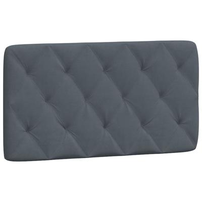 Bed met matras fluweel donkergrijs 120x200 cm - thumbnail