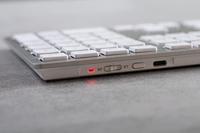 CHERRY KW 9100 SLIM FOR MAC toetsenbord Universeel USB + Bluetooth AZERTY Frans Zilver - thumbnail