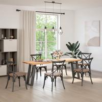 Salontafelpoten 2 st U-vormig 30x(30-31) cm staal antraciet - thumbnail