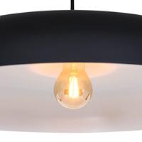 Steinhauer Hanglamp krisip 2677zw zwart - thumbnail