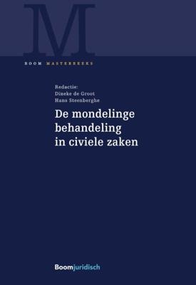 De mondelinge behandeling in civiele zaken - Hardcover (9789462904637)