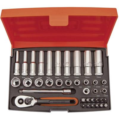 Bahco dopsleutelset 1/4" lang