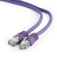 S/FTP Cat6A patchkabel LSZH, paars 2 meter - thumbnail
