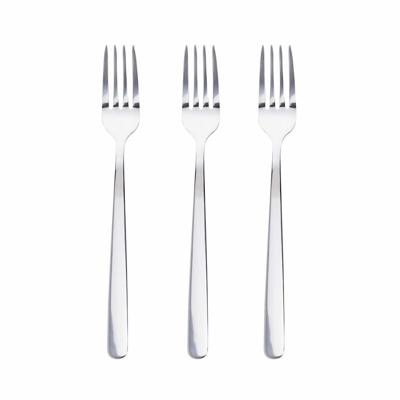 Set dessertvorken San Ignacio Root SG7780 Roestvrij staal Mat (3 Stuks)