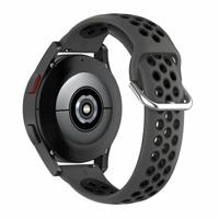 Siliconen sportbandje met gesp - Zwart - Garmin Vivoactive 6 / Vivoactive 5 / Vivoactive 3 - thumbnail
