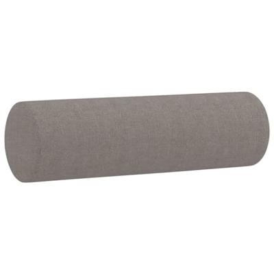 Tweezitsbank met sierkussens 140 cm stof taupe