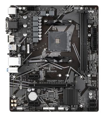 Gigabyte A520M S2H moederbord - thumbnail
