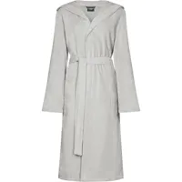 Cawö Cawo Dames Badjas extra licht met Capuchon 6140 silber 36 - thumbnail
