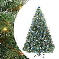 Kunstkerstboom met 300 LED met standaard Groen 180 cm PE en PVC - thumbnail
