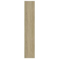 Boekenkast/kamerscherm 60x30x166 cm bewerkt hout sonoma eiken - thumbnail