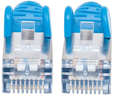 Intellinet 735773 RJ45 Netwerkkabel, patchkabel CAT 6 S/FTP 10.00 m Blauw Vergulde steekcontacten 1 stuk(s)