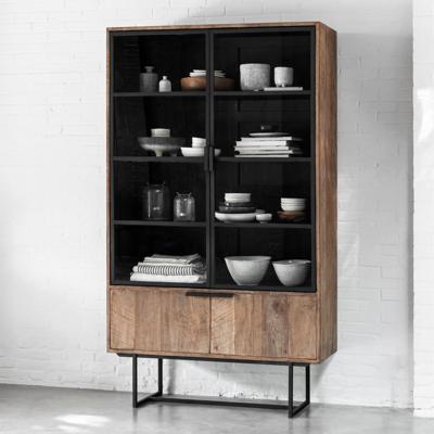DTP Home Vitrinekast 'Odeon' Teakhout, 210 x 120cm DTP Home Vitrinekast 'Odeon' Teakhout, 210 x 120cm