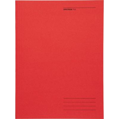 Dossiermap Secolor A4 3 kleppen 100% gerecycled karton 250 gr rood