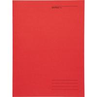 Dossiermap Secolor A4 3 kleppen 100% gerecycled karton 250 gr rood - thumbnail