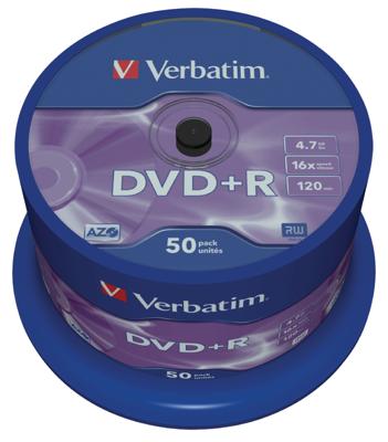 Verbatim 43550 DVD+R disc 4.7 GB 50 stuk(s) Spindel