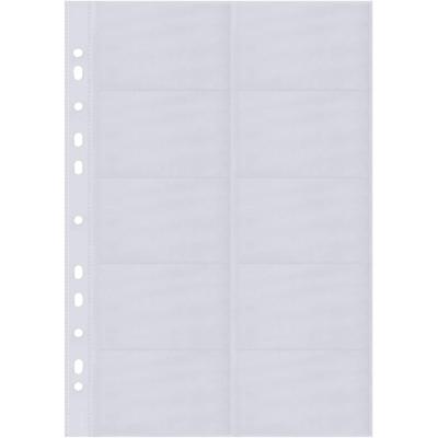 Sigel si-vz351 visitekaarthoes voor visitekaartmap a4 2 rijen