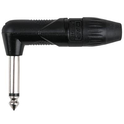 DAP 6.3mm Jackplug X-Type Mono zwart haaks