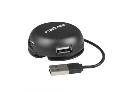 Natec HUB Bumblebee 4 PUERTOS USB 2-0 Negro