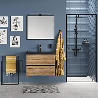 Sealskin Handdoekrek Carré 48x78.5x24 cm Vrijstaand Mat Zwart