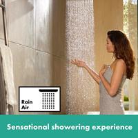 Hansgrohe Croma select Select Regendoucheset - thermostaat - air 1jet - croma 280 hoofddouche - handdouche 3 standen - mat zwart 26890670 - thumbnail